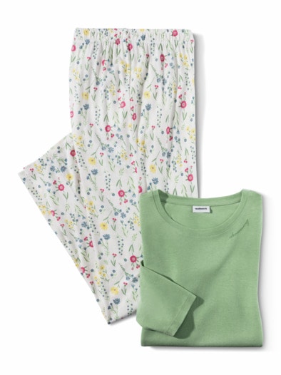 Cooling Pyjama Salbei/ Blumen