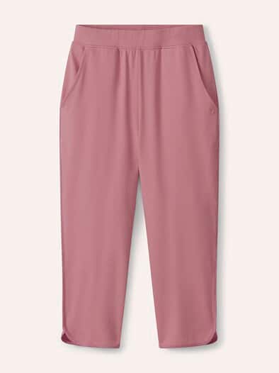 Baumwollstretch Caprihose Rosenholz