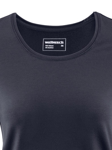 Viskose-Shirt Marine