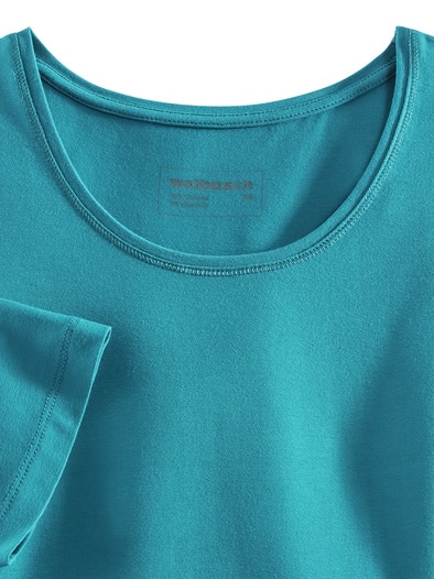Viskose-Shirt Petrol