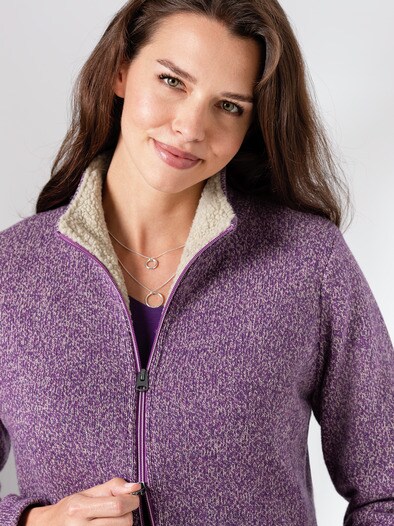 thermo strickfleece jacke rot damen thermo strickfleece jacke rot damen