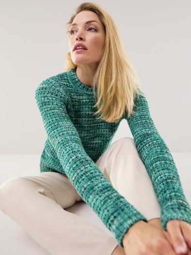 Edelgarn-Pullover Bella Italia Aqua Multicolor