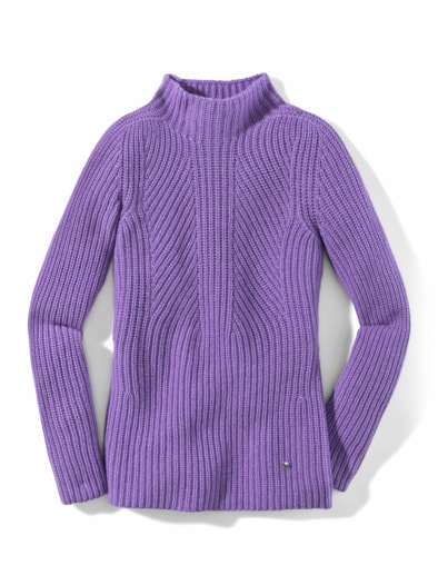 Cashmino Pullover Nahtlos Lavendel