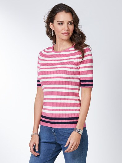 Strickshirt Pima-Cotton Streifen Strickshirt Pima-Cotton Streifen