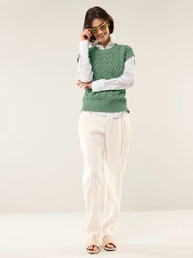 Pullunder mit Ajourmuster Basikikum