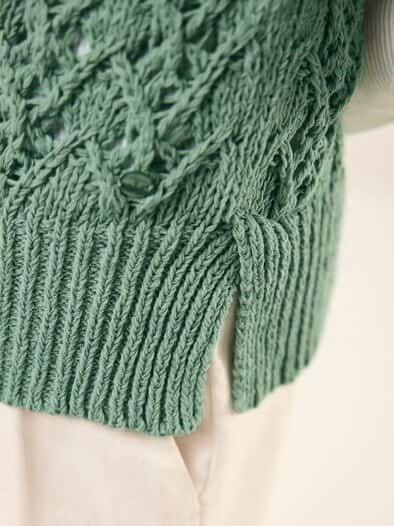 Pullunder mit Ajourmuster Basikikum