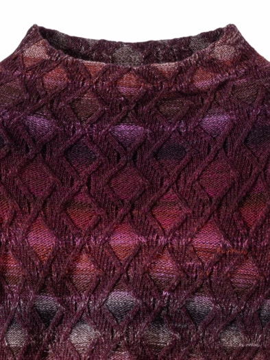 Jacquard-Pullover Degradee Multicolor Cassis