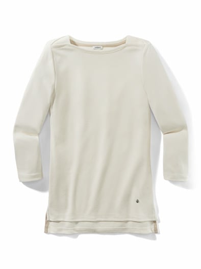 Pique-Shirt Edelmodal Offwhite