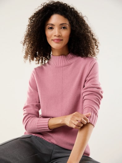 Cashmere-Seide-Pullover Rosenholz