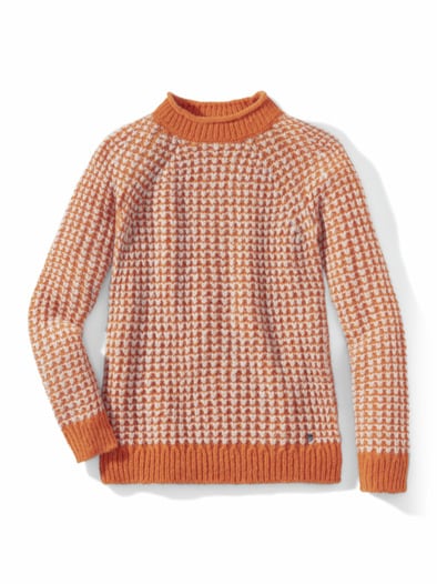 Leicht&Weich Pullover Terracotta/Sand