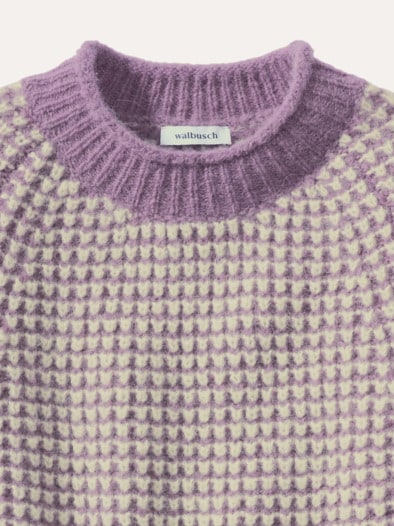Leicht&Weich Pullover Mauve/Creme