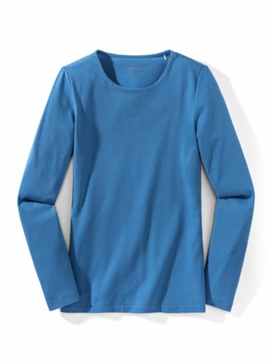 Baumwollshirt  Double Königsblau
