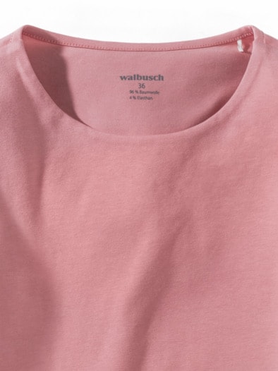 Baumwollshirt  Double Rosenholz