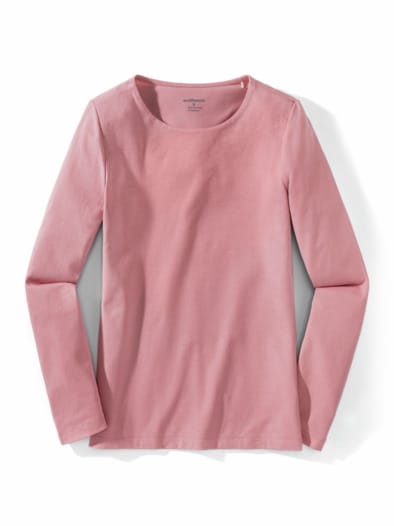 Baumwollshirt  Double Rosenholz