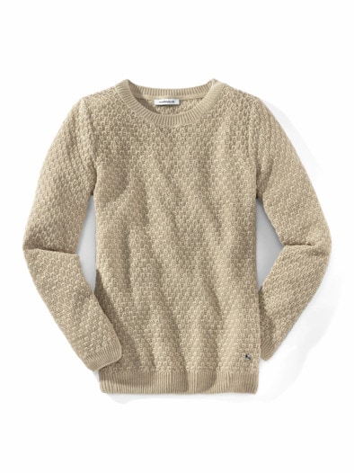 Edelgarn-Pullover Lino Safaribeige