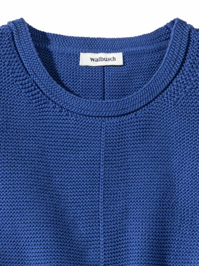 Baumwoll-Pullover Everyday Tintenblau