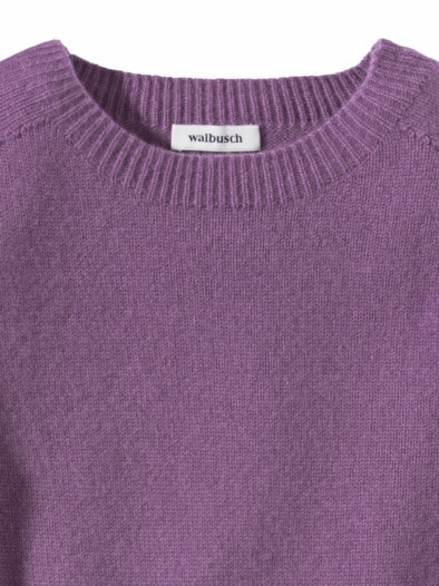 Cashmere-Pullover Nahtlos Orchidee