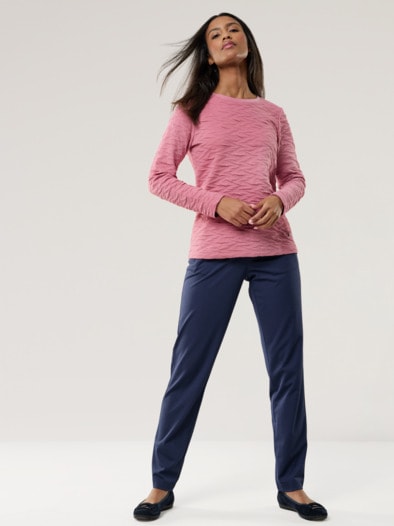 Jacquard-Sweaty 3D Rosenholz