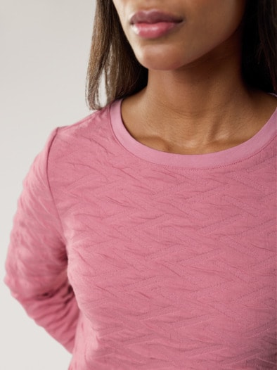 Jacquard-Sweaty 3D Rosenholz