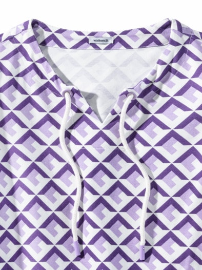 Baumwollshirt Labyrinth Lila