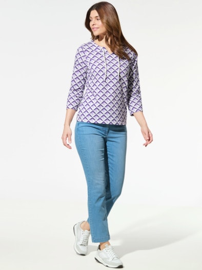 Baumwollshirt Labyrinth Lila