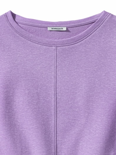 Kimonoshirt Leinenmix Flieder