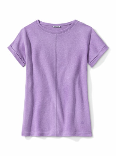 Kimonoshirt Leinenmix Flieder
