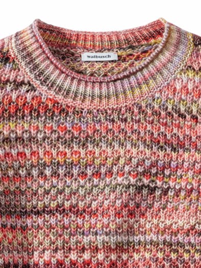 Softcotton-Pullover Farbverlauf Multicolor Rosenholz