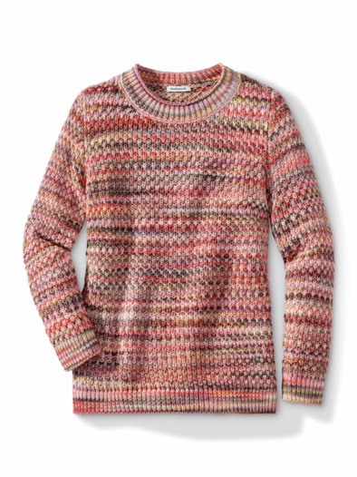 Softcotton-Pullover Farbverlauf Multicolor Rosenholz