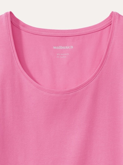 Baumwoll-Basic -Top Malve
