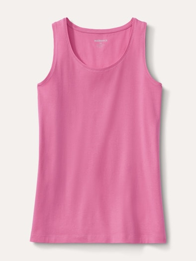 Baumwoll-Basic -Top Malve