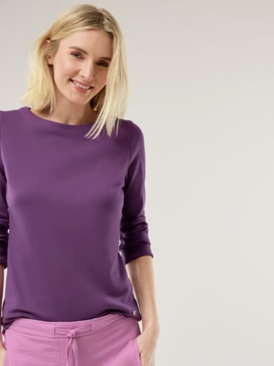 Baumwollshirt Softrib Traube
