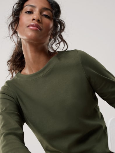 Baumwollshirt Softrib Oliv