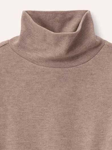 Wärmendes Sweatshirt mit Schalkragen Praline Melange