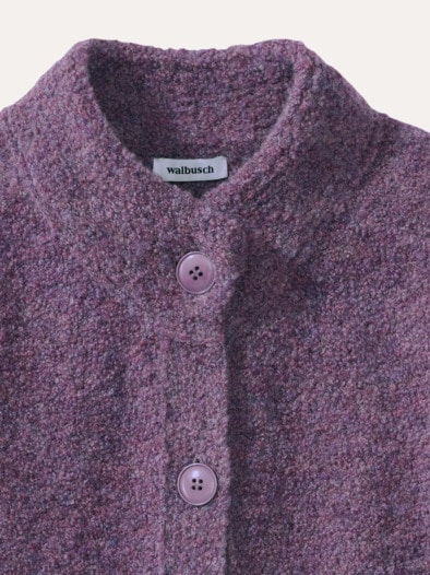 Baby Alpaka Strickjacke Mauve