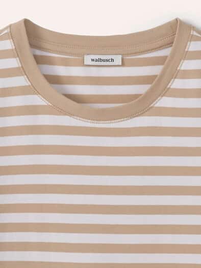 Baumwoll Ringelshirt Sand