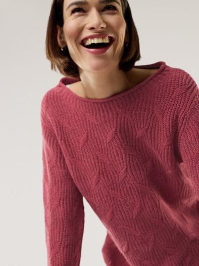Baumwoll-Samt Pullover Siena