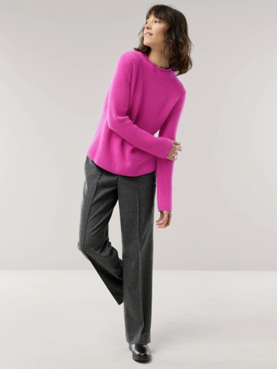 Cashmere Pullover 100 Prozent Fuchsia