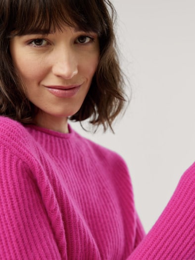 Cashmere Pullover 100 Prozent Fuchsia
