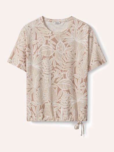 Blousonshirt Tropenwald Sand