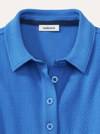 3D Struktur Polo Königsblau