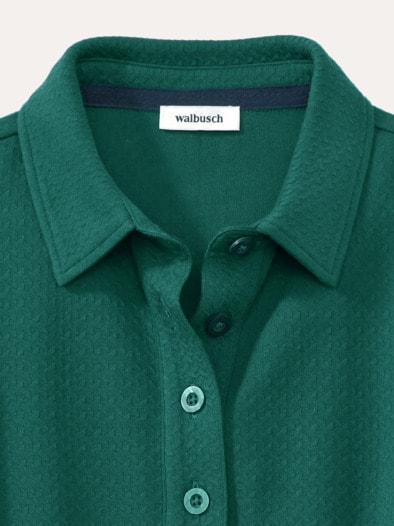 3D Struktur Polo Flaschengrün