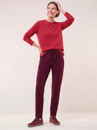 Edelbasic Sweatshirt Dunkelrot
