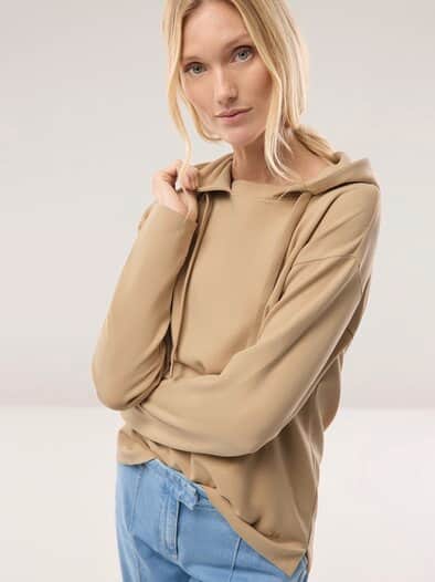 Sweatshirt mit Kapuze Sand