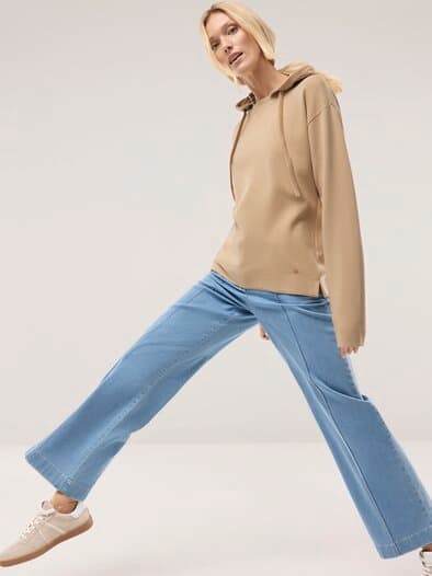 Sweatshirt mit Kapuze Sand