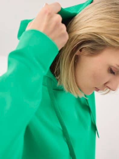 Sweatshirt mit Kapuze Kleegrün