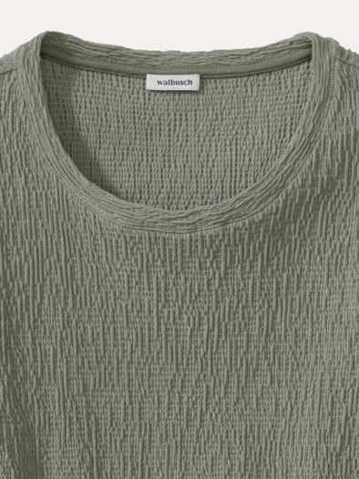 Baumwollshirt Easycare Khaki