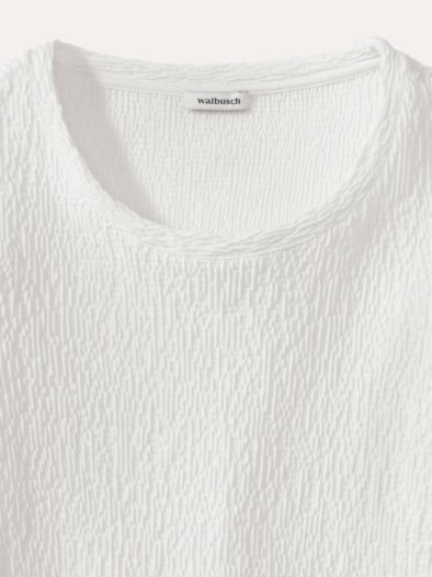 Baumwollshirt Easycare Offwhite