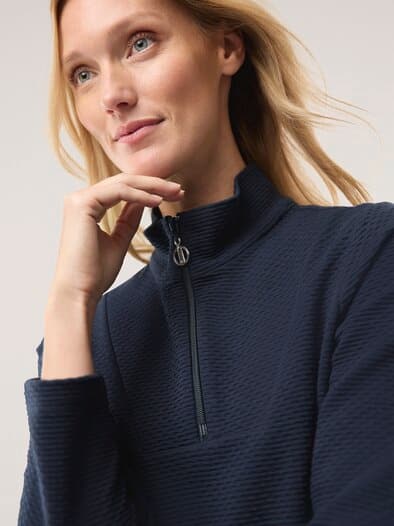 Troyer Sweatshirt Nachtblau