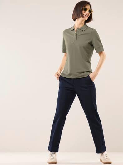 Pimacotton Basic Polo  Halbarm Khaki